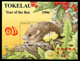 TOKELAU Block 7 II, Bl.7 II Mnh - Jahr Der Ratte, Year Of The Rat, Année Du Rat, Taipei '96 - TOKÉLAOU - Tokelau