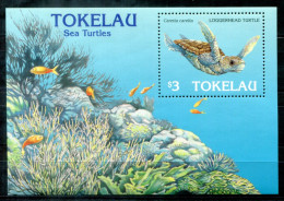 TOKELAU Block 6, Bl.6 Mnh - Karettschildkröte, Loggerhead Turtle, Tortue Imbriquée - TOKÉLAOU - Tokelau