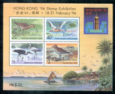TOKELAU Block 2, Bl.2 Mnh - Vögel, Birds, Oiseaux, Hong Kong '94 - TOKÉLAOU - Tokelau