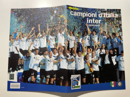 2010 Folder Filatelico FC Inter Internazionale Campione D'Italia Calcio 2009/10 - Folder