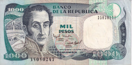 BILLETE DE COLOMBIA DE 1000 PESOS DE ORO DEL AÑO 1994 EN CALIDAD MBC (VF) (BANK NOTE) - Colombia