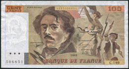 100 Francs Delacroix Imprimé En Continu 1991, Alphabet C. 199 - 100 F 1978-1995 ''Delacroix''