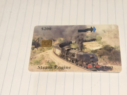 Zimbabwe-(ZIM-31/1)-steam Engine-(34)-($200)-(1300-014926)-(12/00)-used Card+1card Free - Zimbabwe