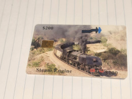 Zimbabwe-(ZIM-31/1)-steam Engine-(36)-($200)-(1300-055552)-(12/00)-used Card+1card Free - Zimbabwe