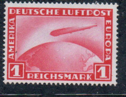 GERMANY GERMANIA GERMAN REICH EMPIRE IMPERO 1928 1931 AIRMAIL AIR POST MAIL AEREA GRAF ZEPPELIN CROSSING OCEAN 1m MLH - Airmail & Zeppelin