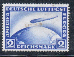 GERMANY GERMANIA GERMAN REICH EMPIRE IMPERO 1928 1931 AIRMAIL AIR POST MAIL AEREA GRAF ZEPPELIN CROSSING OCEAN 2m MLH - Posta Aerea & Zeppelin