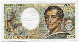200 Francs Montesquieu 1989, Alphabet N. 069 - 200 F 1981-1994 ''Montesquieu''