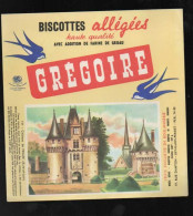 Buvard Biscottes Allégées Haute Qualité Grégoire 3 Chateaux + 1 Bon D'épargne (soit Total 4 Pièces) - Biscottes
