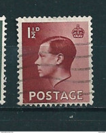 N° 207 Edward VIII Timbre Grande Bretagne 1936 Oblitéré Royaume-Uni Postage - Oblitérés