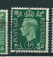 N° 209 George VI  Filigrane K Grande Bretagne 1937 Oblitéré Timbre Royaume-Uni  GB - Usati