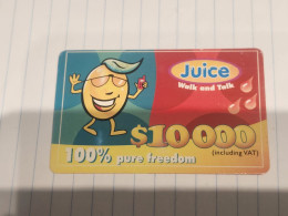 Zimbabwe-(ZW-TEL-REF-0013)-Juice-Walk And Talk-(42)-($10.000)-(179930605572)-(23.02.07)-used Card+1card Free - Simbabwe