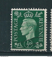 N° 209 B George VI -> Filigrane Renversé Timbre  Grande Bretagne 1937 Oblitéré Royaume-Uni  GB Postage Revenue - Usati