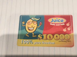 Zimbabwe-(ZW-TEL-REF-0013)-Juice-Walk And Talk-(47)-($10.000)-(723248520782)-(23.02.07)-used Card+1card Free - Simbabwe