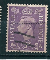N° 214A George VI Filigrane K Timbre Grande Bretagne 1941 Oblitéré Royaume-Uni GB Postage Revenue - Oblitérés