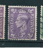 N° 214 George VI Filigrane K Timbre Grande Bretagne 1937 Oblitéré Royaume-Uni GB Postage Revenue - Usati