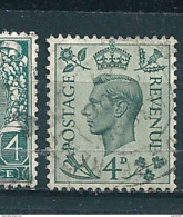 N° 215  George VI Timbre   Grande Bretagne 1937 Oblitéré Royaume-Uni GB Postage Revenue - Oblitérés