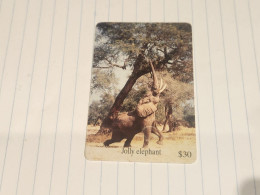 Zimbabwe-(ZIM-24)-Jolly Elephant-(49)-($30)-(1000-119209)-(1/12/2000)-used Card+1card Free - Simbabwe