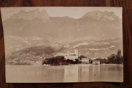 Photo 1890's Annecy Château De Duingt France Tirage Albuminé Albumen Print Vintage - Plaatsen