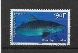 LOTE 2202 A  ///  (C025)  POLYNESIE FRANÇAISE  1068 De 2014 Oblitéré "le Requin Tigre" - Usati