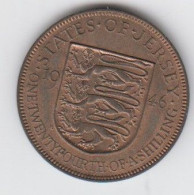 Jersey 1946 One Twentyfourth Of A Shilling Coin King George V1 1/24 - Jersey