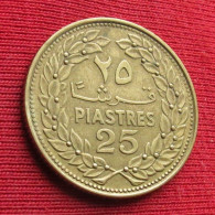 Lebanon 25 Piastres 1970 KM# 27.1 *VT Liban Libano Libanon - Liban