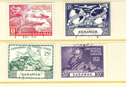 Sarawak - 1949) - 75eme Anniversaire De L'UPU - Obliteres - Sarawak (...-1963)