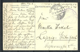 Germany Deutschland Field Post Feldpostkarte 1916 WWI Feldpostexpedition D. XIX. Ersatz-Division Tanconville Frankreich - Feldpost (franchigia Postale)