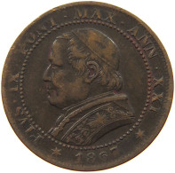 VATICAN SOLDO 1867 R Pius IX. 1846-1878. #s077 0389 - Vatican