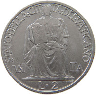 VATICAN 2 LIRE 1942 Pius XII. (1939-1958) #s070 0203 - Vatican