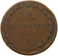 HAUS HABSBURG GROESCHL GROSCHEL 1781 A Joseph II. (1765-1790) #s050 0467 - Austria