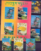 BHUTAN - FISH - 3D - **MNH - 1969 - Bhoutan