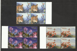 Portugal Acores Azores Madeira Madère Europa CEPT 1999 X 4 ** Loup Fleurs Orchidée Wolf  Flowers Orchid - 1999