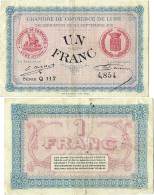 France - BILLET - Chambre De Commerce De LURE - UN FRANC - 1915 - JP.076.08 - 15-241 - Bonds & Basic Needs