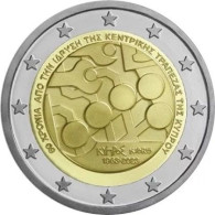 Pièce De 2 Euros Commémorative Chypre 2023 : 60 Ans De La Banque Centrale De Chypre - Zypern