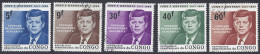 REP. DEM. CONGO 1964 - Yvert 567/72° - Kennedy | - Gebraucht