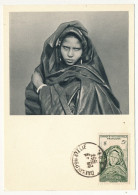 AOF => Carte Maximum Publicitaire IONYL - Mauritanie - Femme De La Tribu Ouled-Ahmed-Ben-Daman - DAKAR 1952 - Brieven En Documenten