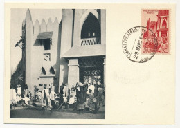 AOF => Carte Maximum Publicitaire IONYL - Soudan Français - Le Marché De Bamako - (DAKAR) 1952 - Briefe U. Dokumente