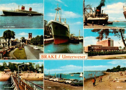 73933657 Brake_Unterweser Weserpartie Pier Innenkaje Am Strand Pieranlagen Kaje  - Brake