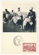 AOF => Carte Maximum Publicitaire IONYL - Sénégal - Transport D'arachides à Dos D'ânes - DAKAR 1952 - Storia Postale