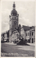 Austria PPC Waidhofen A. D. Ybbs. Oberer Stadtplatz Mit Türkenturm U. Mariensäule P. Ledermann WAIDHOFEN 1951 Trachten - Waidhofen An Der Ybbs