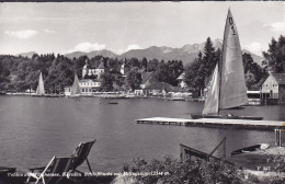 Austria PPC Velden Wörthersee. Kärnten Schlossbucht Mit Mittagskogel SCHIEFLING 1958 Trachten Echte Real Photo (2 Scans) - Velden