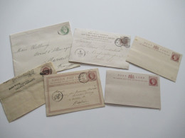 GB Ganzsachen Posten Ab 1879 / Gebraucht Und Ungebraucht! 6 Stück - Collezioni