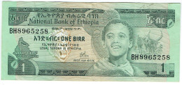 Ethiopie - Billet De 1 Birr - Non Daté (1976) - P30a - Etiopía