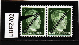 EBEZ/02 ÖSTERREICH 1945 Michl 660 PLATTENFEHLER  Langes " H "  Im PAAR Mit Vergleichsstück**postfrisch SIEHE ABBILDUNG - Variétés & Curiosités