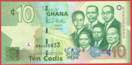 Ghana - Billet De 10 Cedis - 1er Juillet 2007 - P39a - Ghana