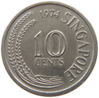 SINGAPORE 10 CENTS 1974  #a017 0899 - Singapore