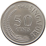 SINGAPORE 50 CENTS 1968  #a014 0747 - Singapour