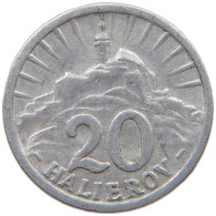 SLOVAKIA 20 HALIEROV 1942  #s037 0381 - Slovakia