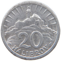 SLOVAKIA 20 HALIEROV 1942  #c016 0743 - Slovaquie