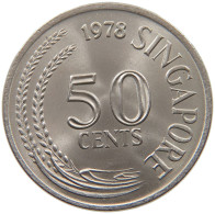 SINGAPORE 50 CENTS 1978  #s065 0097 - Singapour